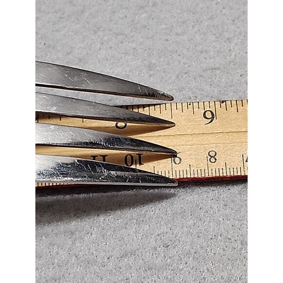 Oneida ASHMORE Cold Meat Serving Fork Burnished & Glossy Stainless Silverware - Picture 5 of 5